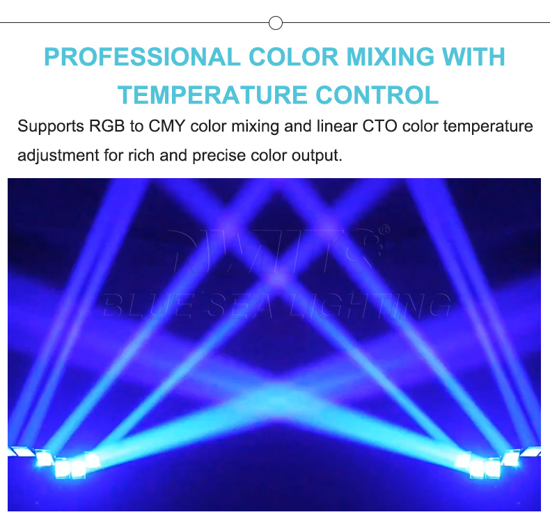 Pixel Beam Zoom Wash Bar LED Moving Head bluesealighting